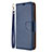 Funda de Cuero Cartera con Soporte Carcasa L01 para Huawei P40 Lite E Azul