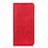 Funda de Cuero Cartera con Soporte Carcasa L01 para Motorola Moto One Fusion Plus Rojo