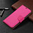 Funda de Cuero Cartera con Soporte Carcasa L01 para Nokia 3.4 Rosa Roja