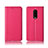 Funda de Cuero Cartera con Soporte Carcasa L01 para OnePlus 6T Oro Rosa