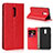 Funda de Cuero Cartera con Soporte Carcasa L01 para OnePlus 7 Rojo