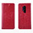 Funda de Cuero Cartera con Soporte Carcasa L01 para OnePlus 8 Pro Rojo