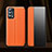 Funda de Cuero Cartera con Soporte Carcasa L01 para Oppo Find X3 Lite 5G Naranja