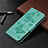 Funda de Cuero Cartera con Soporte Carcasa L01 para Samsung Galaxy S20 Lite 5G Menta Verde