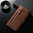 Funda de Cuero Cartera con Soporte Carcasa L01 para Samsung Galaxy S20 Ultra 5G Marron