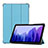 Funda de Cuero Cartera con Soporte Carcasa L01 para Samsung Galaxy Tab A7 4G 10.4 SM-T505 Azul Cielo