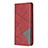 Funda de Cuero Cartera con Soporte Carcasa L01 para Sony Xperia L4 Rojo