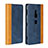 Funda de Cuero Cartera con Soporte Carcasa L01 para Sony Xperia XZ2 Azul