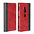 Funda de Cuero Cartera con Soporte Carcasa L01 para Sony Xperia XZ2 Rojo
