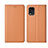 Funda de Cuero Cartera con Soporte Carcasa L01 para Xiaomi Mi 10 Lite Naranja