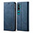 Funda de Cuero Cartera con Soporte Carcasa L01 para Xiaomi Mi Note 10 Azul