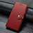 Funda de Cuero Cartera con Soporte Carcasa L01 para Xiaomi Mi Note 10 Lite Rojo