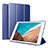 Funda de Cuero Cartera con Soporte Carcasa L01 para Xiaomi Mi Pad 4 Plus 10.1 Azul