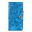 Funda de Cuero Cartera con Soporte Carcasa L01 para Xiaomi Redmi Note 9S Azul Cielo