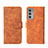 Funda de Cuero Cartera con Soporte Carcasa L01Z para Motorola Moto Edge 20 5G Marron