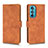 Funda de Cuero Cartera con Soporte Carcasa L01Z para Motorola Moto Edge 30 5G Marron