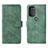 Funda de Cuero Cartera con Soporte Carcasa L01Z para Motorola Moto G71 5G Verde