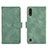Funda de Cuero Cartera con Soporte Carcasa L01Z para Samsung Galaxy A01 SM-A015 Verde