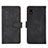 Funda de Cuero Cartera con Soporte Carcasa L01Z para Samsung Galaxy A21 SC-42A Negro