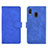 Funda de Cuero Cartera con Soporte Carcasa L01Z para Samsung Galaxy A30 Azul