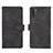 Funda de Cuero Cartera con Soporte Carcasa L01Z para Samsung Galaxy M11 Negro