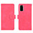 Funda de Cuero Cartera con Soporte Carcasa L01Z para Samsung Galaxy S20 Lite 5G Rosa Roja