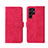 Funda de Cuero Cartera con Soporte Carcasa L01Z para Samsung Galaxy S21 Ultra 5G Rosa Roja