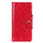 Funda de Cuero Cartera con Soporte Carcasa L02 para Alcatel 3 (2019) Rojo