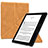 Funda de Cuero Cartera con Soporte Carcasa L02 para Amazon Kindle Oasis 7 inch Naranja