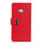 Funda de Cuero Cartera con Soporte Carcasa L02 para HTC U11 Life Rojo