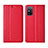 Funda de Cuero Cartera con Soporte Carcasa L02 para Huawei Honor X10 Max 5G Rojo
