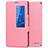 Funda de Cuero Cartera con Soporte Carcasa L02 para Huawei MediaPad X2 Rosa