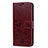 Funda de Cuero Cartera con Soporte Carcasa L02 para Huawei Nova 3e Marron