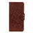 Funda de Cuero Cartera con Soporte Carcasa L02 para Motorola Moto G 5G Marron