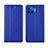Funda de Cuero Cartera con Soporte Carcasa L02 para Motorola Moto G 5G Plus Azul