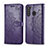 Funda de Cuero Cartera con Soporte Carcasa L02 para Samsung Galaxy A21 Morado