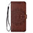 Funda de Cuero Cartera con Soporte Carcasa L02 para Samsung Galaxy S20 Marron