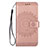 Funda de Cuero Cartera con Soporte Carcasa L02 para Samsung Galaxy S20 Oro Rosa