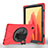 Funda de Cuero Cartera con Soporte Carcasa L02 para Samsung Galaxy Tab A7 Wi-Fi 10.4 SM-T500 Rojo