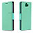 Funda de Cuero Cartera con Soporte Carcasa L02 para Sony Xperia 10 Plus Verde