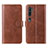 Funda de Cuero Cartera con Soporte Carcasa L02 para Xiaomi Mi Note 10 Marron