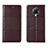 Funda de Cuero Cartera con Soporte Carcasa L02 para Xiaomi Redmi K30 Pro Zoom Marron