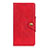 Funda de Cuero Cartera con Soporte Carcasa L02 para Xiaomi Redmi Note 9 Pro Max Rojo