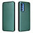 Funda de Cuero Cartera con Soporte Carcasa L02Z para Motorola Moto Edge 20 Pro 5G Verde