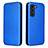 Funda de Cuero Cartera con Soporte Carcasa L02Z para Motorola Moto Edge S30 5G Azul