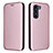 Funda de Cuero Cartera con Soporte Carcasa L02Z para Motorola Moto Edge S30 5G Oro Rosa