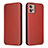 Funda de Cuero Cartera con Soporte Carcasa L02Z para Motorola Moto G32 Marron