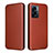 Funda de Cuero Cartera con Soporte Carcasa L02Z para Oppo A57 5G Marron