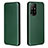 Funda de Cuero Cartera con Soporte Carcasa L02Z para Oppo F19 Pro+ Plus 5G Verde