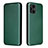 Funda de Cuero Cartera con Soporte Carcasa L02Z para Oppo Find X3 5G Verde